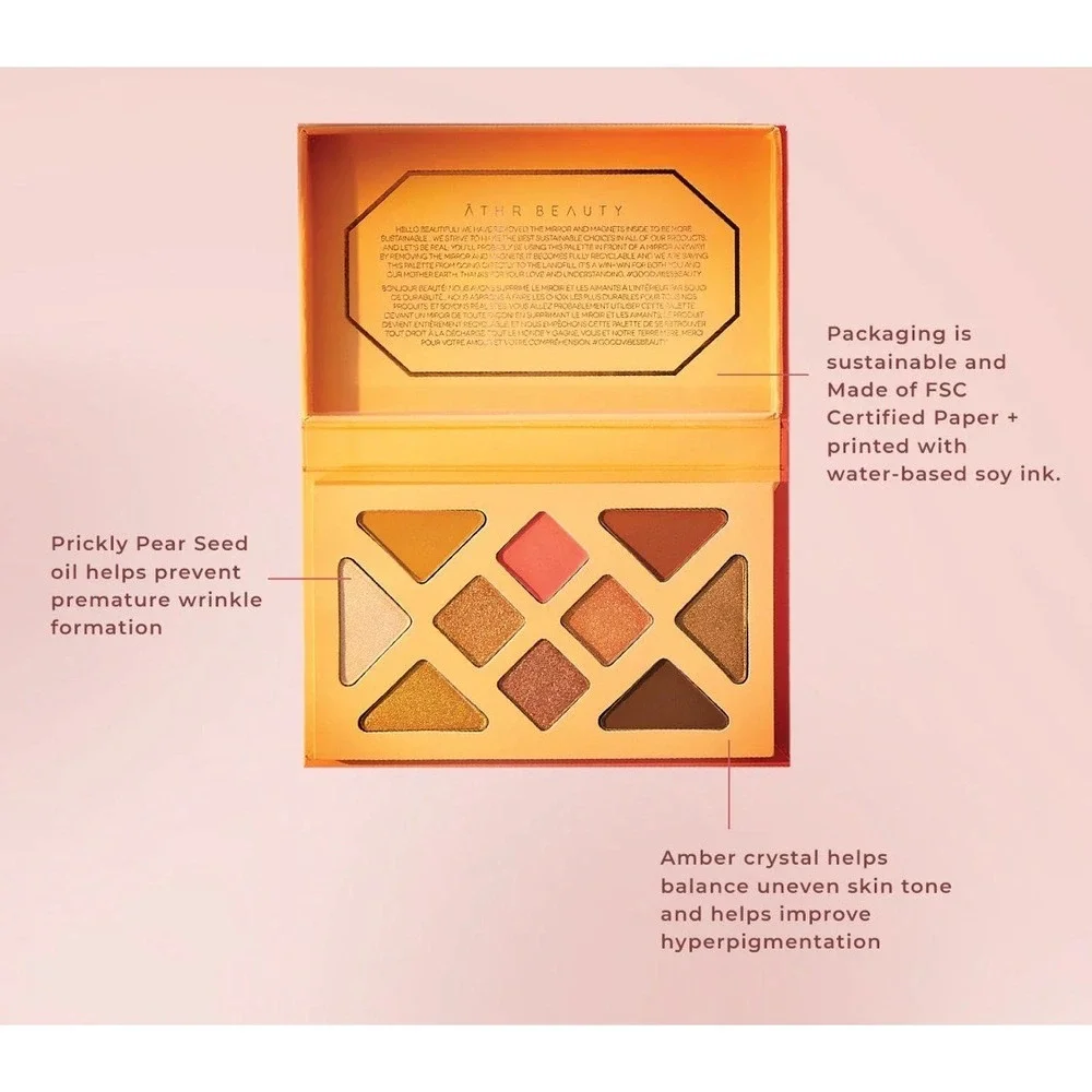 Athr Beauty‎ Desert Sunset Palette Eyeshadow Makeup Shimmer Matte